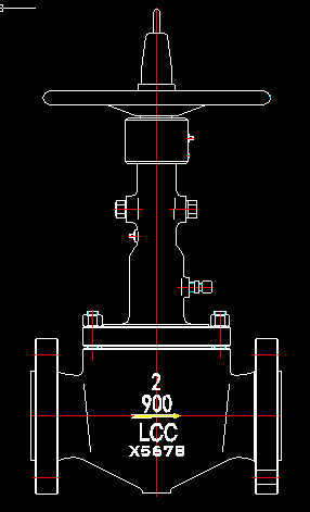 900lbs LCC orbit ball valve drawing