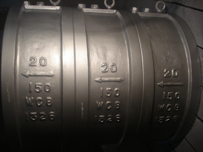 150#20 WCB API 594 Wafer dual plate check valves