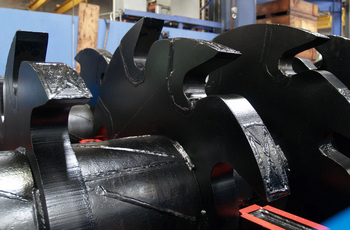 Blades of double shaft pre-shredder Blades of double shaft pre-shredder