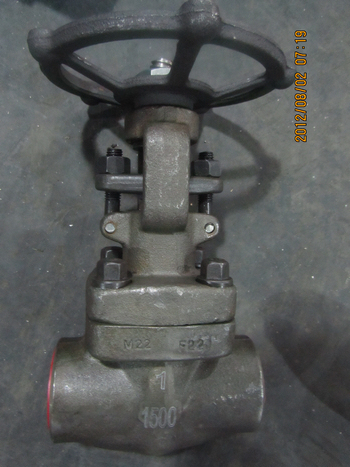 F22 1500lbs SW 1in bolted bonnet Forged gate valve