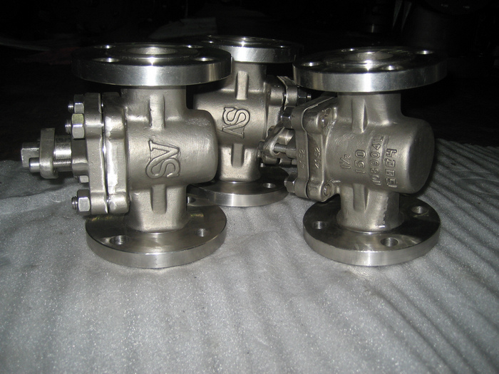 904L duplex stainless steel sleeved plug valve
