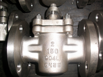 904L 150lbs RF 2in duplex sleeved plug valve.