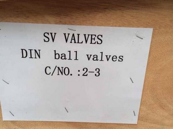 DIN ball valves packing