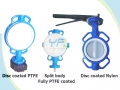 Wafer Center Line Fully F46 Coated Butterfly Valve