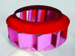 Effective Wear resistant ceramic lined air fan impeller