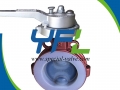 Lever Operated WCB Body PFA  Lined Butterfly valve