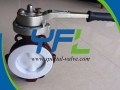 Lever Operated WCB Body PTFE  Lined Butterfly valve