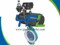 DN200 Pneumatic actuated PFA Lined Butterfly valve