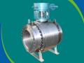 Gear operated CF8M Metal Seated Ball Valve