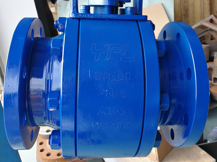 PN16 DN100 Ceramic Ball Valve  for Nickel refinery with longer face to face