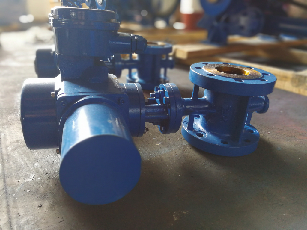 Electric actuated butterfly valves exported to Georgia