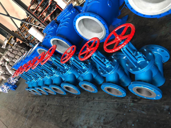 Rubber lined globe valve for corrosive service exported to Hungary 