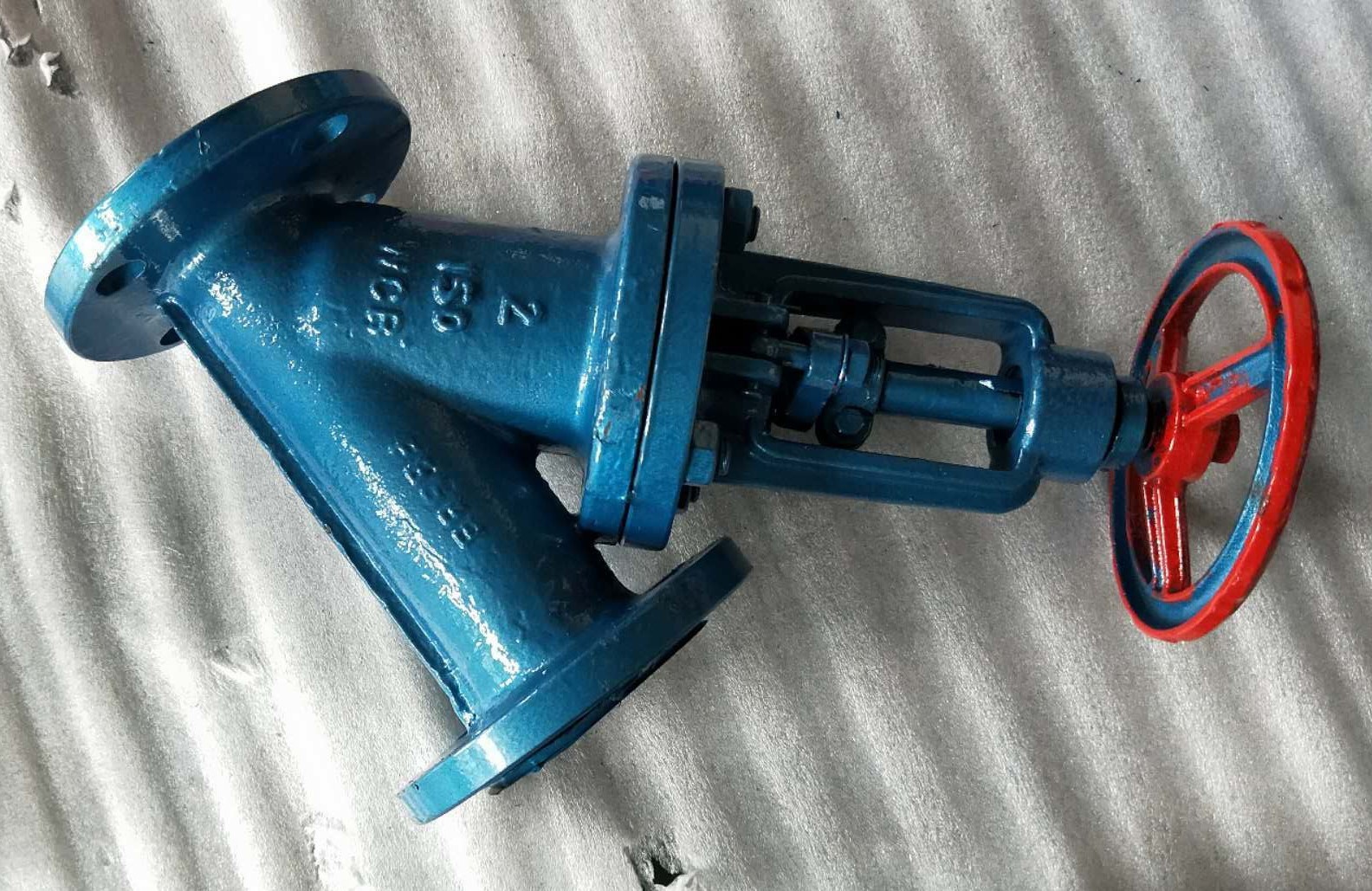 Rubber lined Y type globe valve exported to Brazil