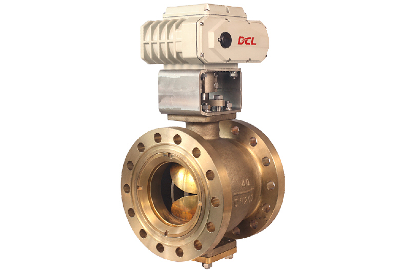 motorized eccentric V-port ball valves