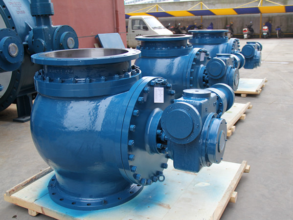 Hydraulic control slow closed hemispher ball valves