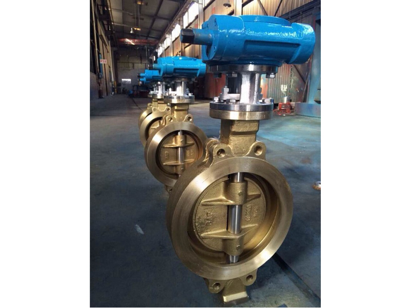 wafer triple offset aluminium bronze butterfly valves