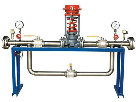 Self operated pressure control valve