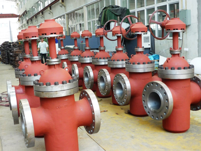 API 6D with through conduit slab gate valves