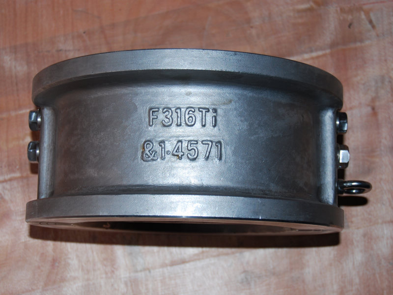 F316Ti&1.4571 Wafer dual plate check valve F316Ti&1.4571 Wafer dual plate check valve