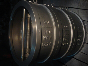 150#20 WCB API 594 Wafer dual plate check valve