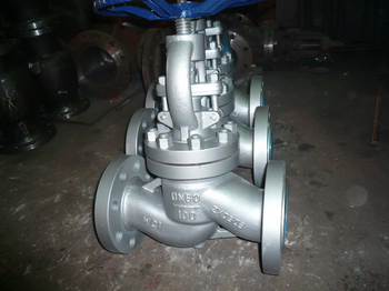 DIN WC1 PN100 DN80 GLOBE VALVE WITH REGULATING DISC