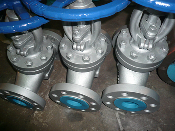 WC1 PN100 DN80 DIN GLOBE VALVE WITH REGULATING DISC