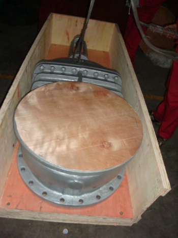DIN F4 PN10 DN500 GS-C25 GATE VALVE