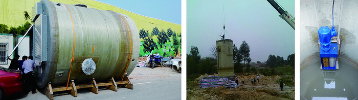 Single drum channel wastewater grinder for integrated prefabricated pump station