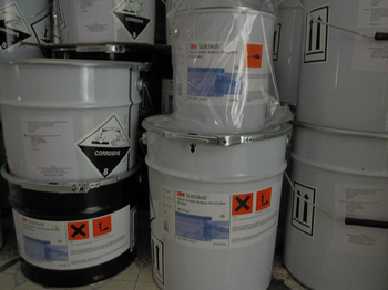 DIN ball valve with 3M painting