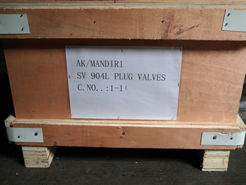 Duplex 904L sleeved plug valves packing