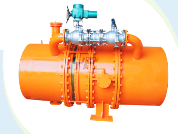 water turbine inlet butterfly valve with short pipes