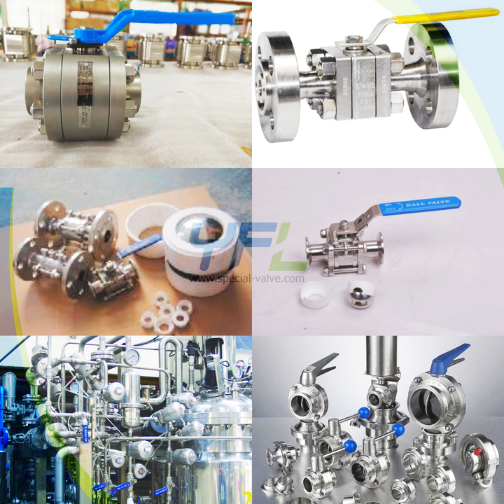 sanitary butterfly valve, sanitary ball valves