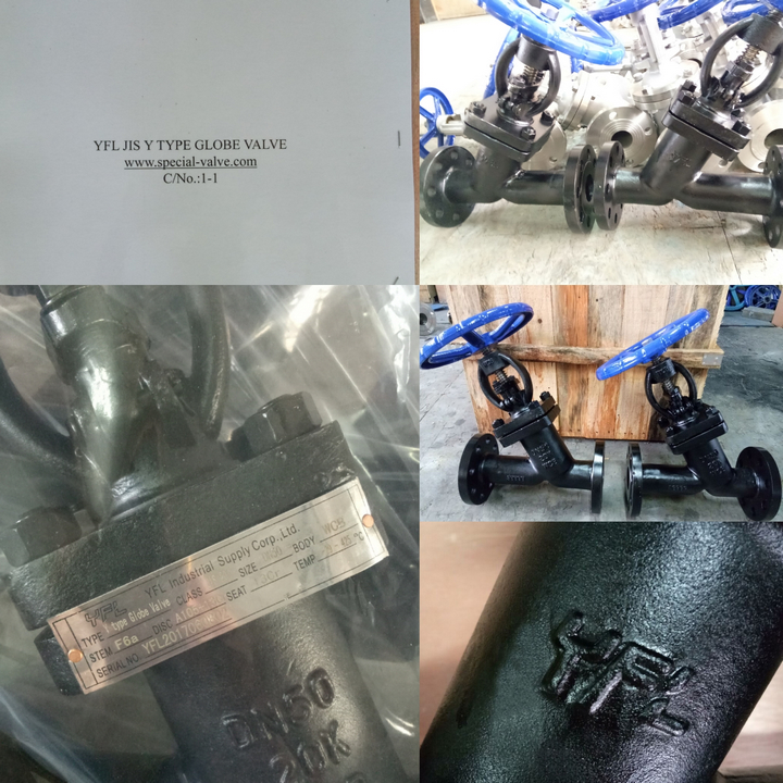 JIS Y TYPE GLOBE VALVE