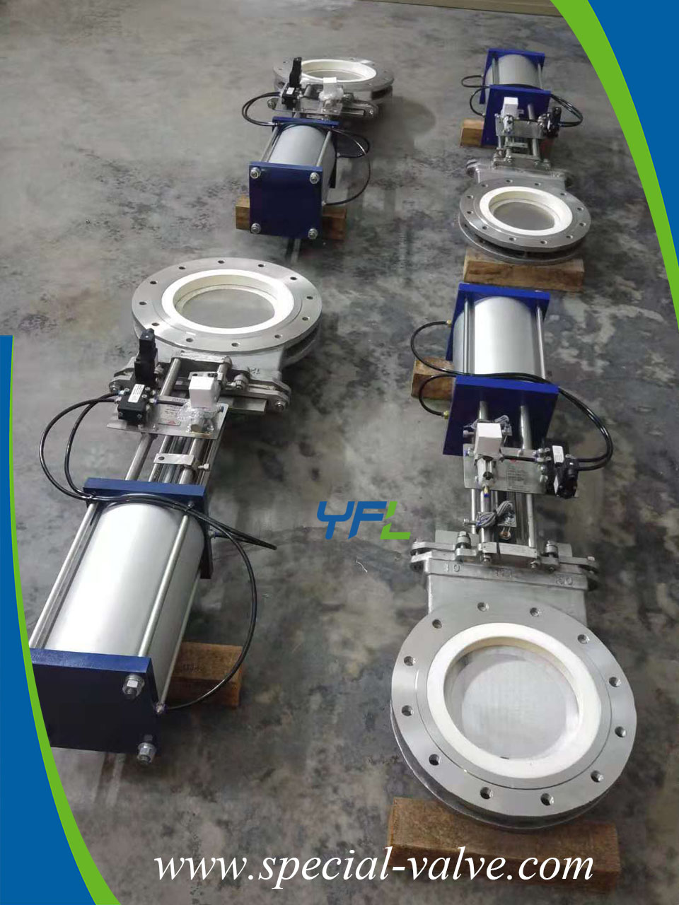 abrasion resistant pneumatic ceramic knife gate valve 