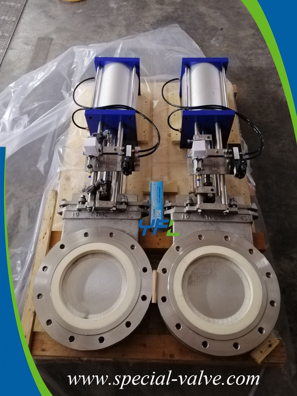 pneumatic ceramic knife gate valves for cement