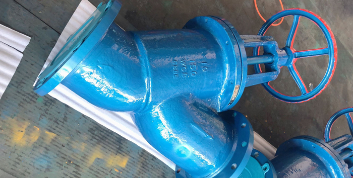 rubber lined Y type globe valves