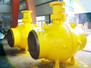 Single welding seam fully welded ball valves