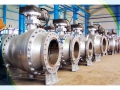 API Side Entry Cast Steel Trunnion Mounted Ball Valve