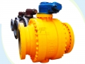 API Side Entry Cast Steel Trunnion Mounted Ball Valve