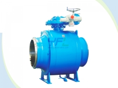 Extended stem fully welded pipeline ball valves