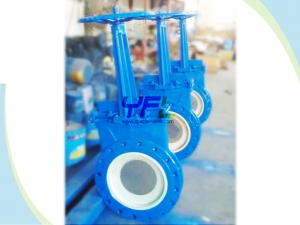 Ceramic knife gate valve