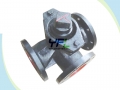 Pneumatic Three Way Plug Valve