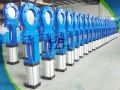 Pneumatic Operated Flanged Knife Gate Valve