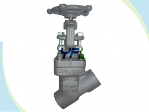 Welded bonnet forged globe valves