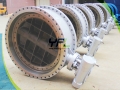 Large Size Triple Offset Metal Seal Butterfly Valve