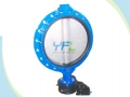 Flanged Concentric Rubber Lined Butterfly Valve With Pin