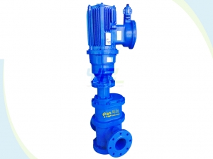 Flanged inline sewage grinder