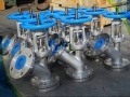 Pneumatic Y Type Flat Bottom Downward Dumping Valve