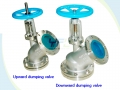 Pneumatic Y Type Flat Bottom Downward Dumping Valve