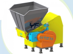 Single shaft plastic shredder